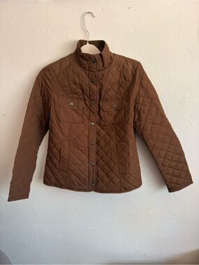 Merona Quilted Brown Utility Jacket